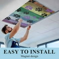 thumbnail image 5 of 2 Pack Colorful Dog Fluorescent Light Covers for Ceiling Lights Paw Prints on The Board Magnetic Ceiling Light Covers Overhead Light Filters for Office Classroom Home, 5 of 9