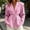 Pink women plus size blazer a1, variant on Yrmaups Loose Fit Long Sleeve Blazer for Women, Plus Size Open Front Button Down Casual Business Work Jacket, Elegant Solid Layering Piece for Office Fall Winter Daily Wear, Green L