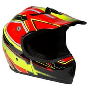 Youth Frenzy MX off-road ATV Helmet DOT Approved Color: Red/Yellow Size: Youth Large
