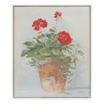 thumbnail image 3 of Melrose Framed Potted Geranium Print Wall Decor, Rustic, Plastic, 3 of 4