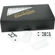 CHH Double Nine Domino Set with 55 Tiles, White