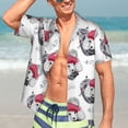thumbnail image 7 of Pofeuu Cute Poodle Dog Print Hawaiian Shirt for Men Sleeves Casual Button Down Summer Beach Dress Shirts T-Shirts,XX-Large, 7 of 7