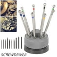 thumbnail image 2 of Precision Screwdriver 9pc Set Watch Jewelry Slotted Flat Blade Watchmakers Tools, 2 of 8