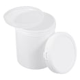 thumbnail image 1 of Unique Bargains Plastic Paint Pail 0.26-Gallon/1000mL with Sealing Strip Lids White 2Packs, 1 of 6