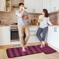 thumbnail image 6 of GZHJMY Buffalo Plaid Anti Fatigue Mats for Kitchen Floor,Set of 2 Non Skid Washable Waterproof Anti Kitchen Floor Mats for Kitchen Office Laundry Room Bathroom (19"x27"+19"x47"), 6 of 7