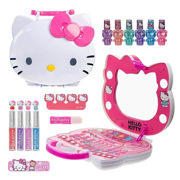 Set de tocador de maquillaje Townley Girl Hello Kitty con iluminación