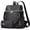 Black triplezip, variant on Backpack Purse for Women PU Leather Travel Satchel Handbag Convertible Design Bag with Purse
