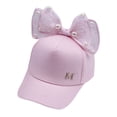 thumbnail image 2 of FRSASU Kids Children Pearl Bowknot Bongrace Hat Peak Streak M Baseball Cap Sunhat, 2 of 2