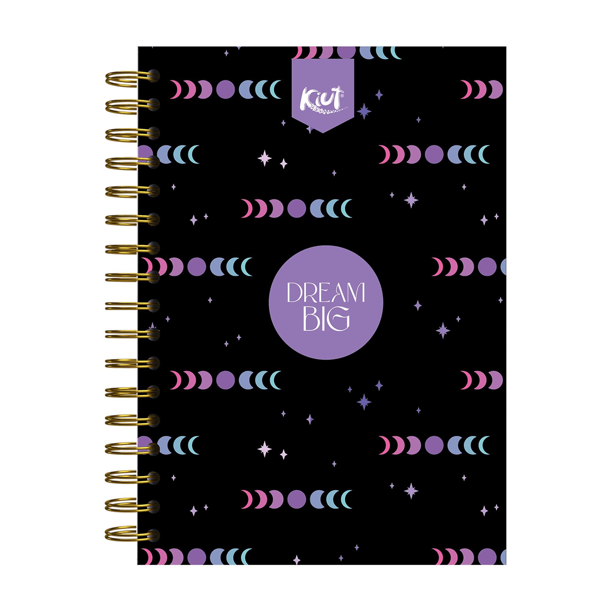 Norma Kiut Mid Wide Rule Spiral Notebook 6.6" x 9" Multicolor 180 Sheets