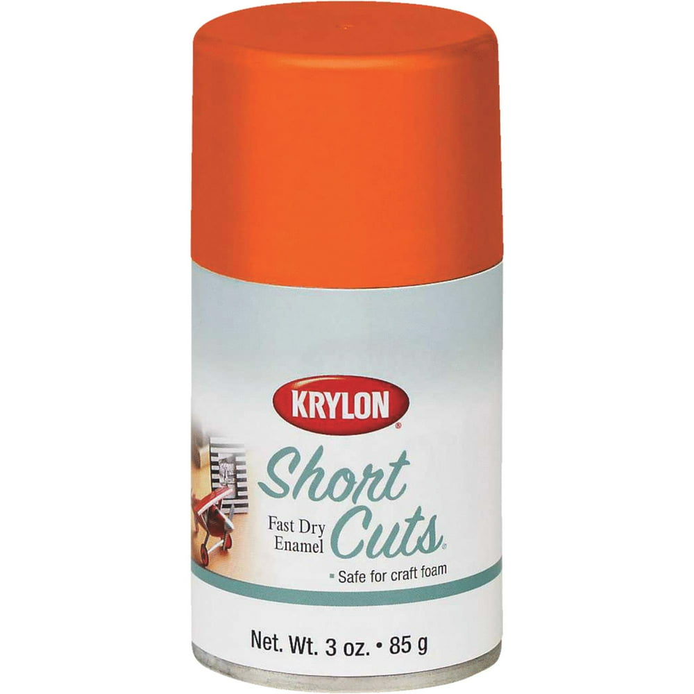 Krylon Short Cuts Spray Paint, Glow Orange