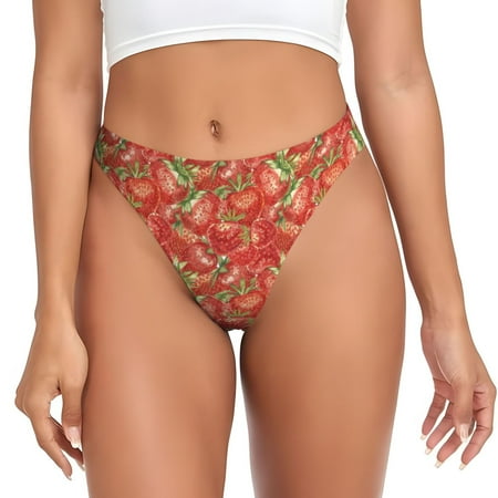 Sigee Strawberry for Women s G-String Panty  Low Rise  Soft Lace Perfect for Everyday Wear or Special Occasions-4X-Large