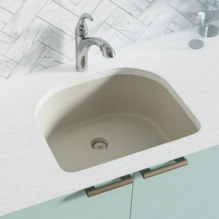 Ren Granite Composite 25 L X 22 W Undermount Kitchen Sink With Basket Strainer