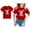 2-Red, variant on Kids Girls Easter Outfit Short Sleeved T Shirt Orange Easter Graphic Tees Easter Summer Tees Easter T Shirts For Girls 5-6 Years Size