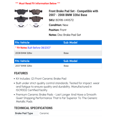 thumbnail image 2 of Front Brake Pad Set - Compatible with 2007 - 2008 BMW 328xi Base, 2 of 2