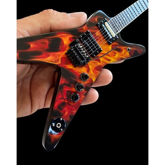 Dimebag Dean Dime O Orange Flame ML 10 Inch Miniature Guitar Replica