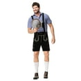 thumbnail image 6 of Wdgfv Lederhosen Men German Bavarian Oktoberfest Leather Trousers for Garden, 6 of 7