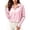Light Pink, variant on Women’s Ice Silk UPF Sun Protection Hooded Jacket, Full Zip Cropped Long Sleeve Lightweight Summer Outdoor Coat One Size Fits All