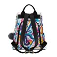 thumbnail image 2 of FORMRS Women's Travel Backpack Purse Anti-Theft Hidden Pockets Casual Shoulder Bag, Musical Pattern, 2 of 7
