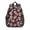 Skull and Rose, variant on Mushroom and Sun Gothic Pattern Backpack for School, Cute School Bag with Adjustable Shoulder Straps and Padded Back, 15"x11.42"x5.5"