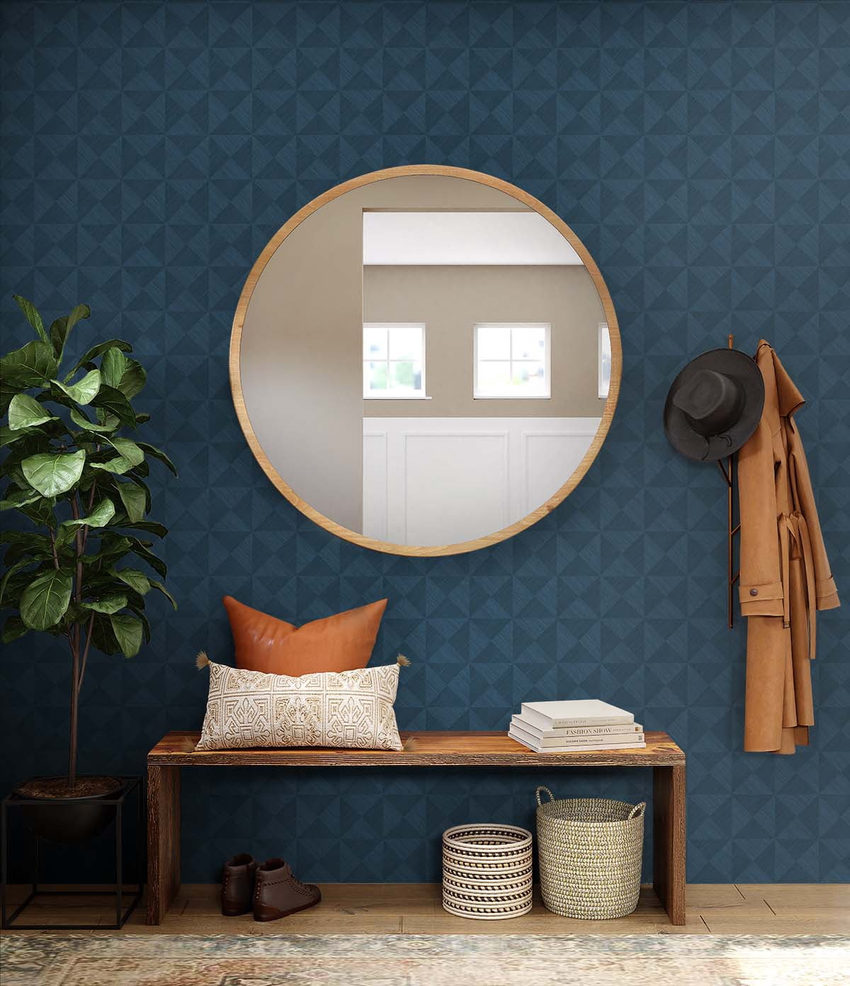 Stacy Garcia Home Geo Inlay Peel and Stick Wallpaper