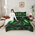 thumbnail image 4 of Castle Fairy Plaid Gamepad Video Game 3-Piece Comforter Set, Queen Size, 4 of 8