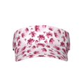 thumbnail image 2 of Kdxio Lilies Flowers Print Sun Visor Hat Golf Visor Adjustable Velcro Outdoor Sports Cap for Men Women, 2 of 7