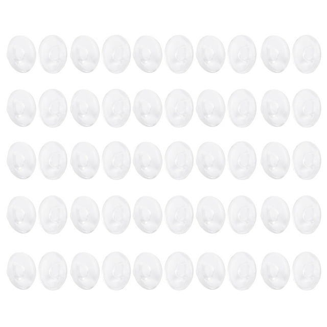 25 Pares De Almohadillas Nasales Redondas De Silicona Para Gafas SM SunniMix none