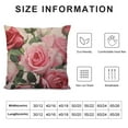 thumbnail image 5 of Awypu  Watercolor Roses Throw Pillow Cover Elegant Floral Bud Petal Romantic Plant Curl Bloom Botanical Pillow Case Decorative Square Cushion for Home Couch Bed, 5 of 5