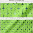 thumbnail image 2 of Soimoi Green Cotton Voile Fabric Anchor Hook Nautical Print Fabric by Yard 42 Inch Wide, 2 of 7
