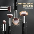 thumbnail image 4 of BEAKEY Makeup Brush Set Glam Blend, 4 of 7