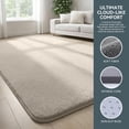 thumbnail image 3 of Buganda Soft Area Rugs, Low Pile Area Rug for Living Room Bedroom, Non Slip Washable Decor Carpet, 5'x8', Beige, 3 of 6