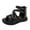 Black, variant on BYHONG Children Shoes High Top Flat Sandals Roman Fashion Outdoor Beach Sandals Affordable Kids’ Sandals All-Day Comfort Black 10.5