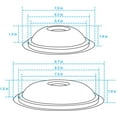Beaquicy WB31M19 WB31M20 Porcelain Burner Drip Pan Bowls Fits GE/Hotpoint Electric Range(8 & 6