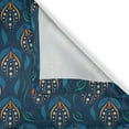 thumbnail image 4 of Ambesonne Orange Blue Window Valance, Oriental Flower Petals, 54" X 18", Night Blue Multicolor, 4 of 5