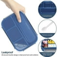 thumbnail image 3 of EIMELI Bento Box Lunch Box for Adults Big Kids Leak Proof Bento Box Lunch Box with Cutlery Compartment Lunch Box Containers, 3 of 7
