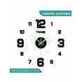 thumbnail image 3 of Reloj De Pared Moderno 3d Decorativo Grande Luminoso Xtellar negro, 3 of 4