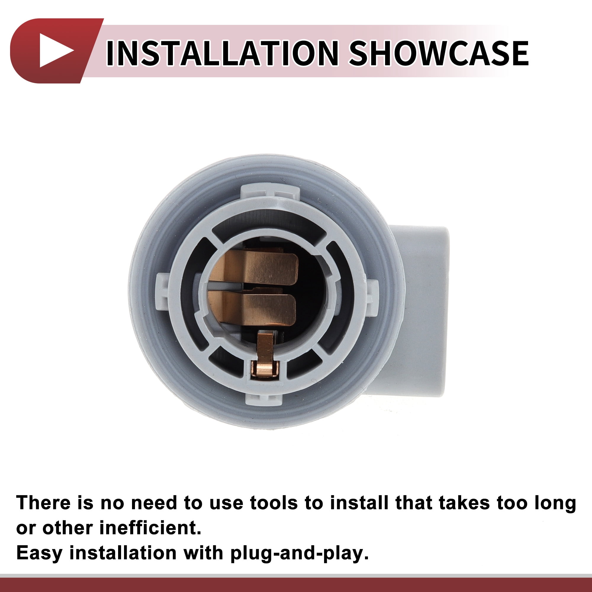 Unique Bargains Car Front Turn Signal Socket for Kia Rio 2006-2011 1.6L Lamp Holder