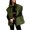 Army Green, variant on Womens Puffer Vest Stand Collar Full Zip Sleeveless Bubble Puffer Vest Quilted Padded Warm Coat Outwear