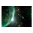 thumbnail image 2 of Tiptophomedecor Space Wallpaper Wall Mural - Green Planet, 2 of 3