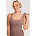 thumbnail image 4 of Body de Maternidad MOMANDA sin Mangas con Escote Cuadrado Marrón M, 4 of 6