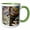 Green/White, variant on 3drose, Lens of Farallon Island Lighthouse, California - Us05 Cha0078 - Chuck Haney, 15oz Mug