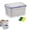 A, variant on Specollect 1 Pcs 4-in-1 Produce Storage Container, Fresh Keeping Fridge Organizer Bin with Lid, Leak Proof Fruit Vegetable Crisper