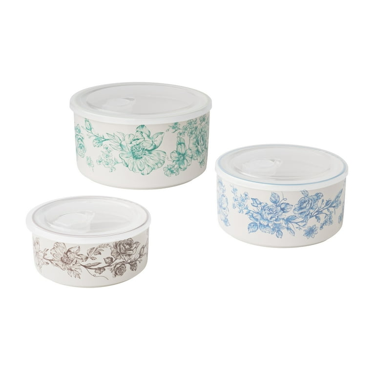 Pioneer Woman Agatha 6-Piece Nesting Baker Set with Lids photo 1