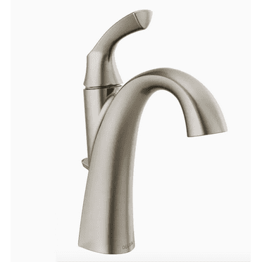 Delta 15748LF-SP Sandover Satin Nickel 1-Handle Single Hole 4" Centerset Bath Faucet