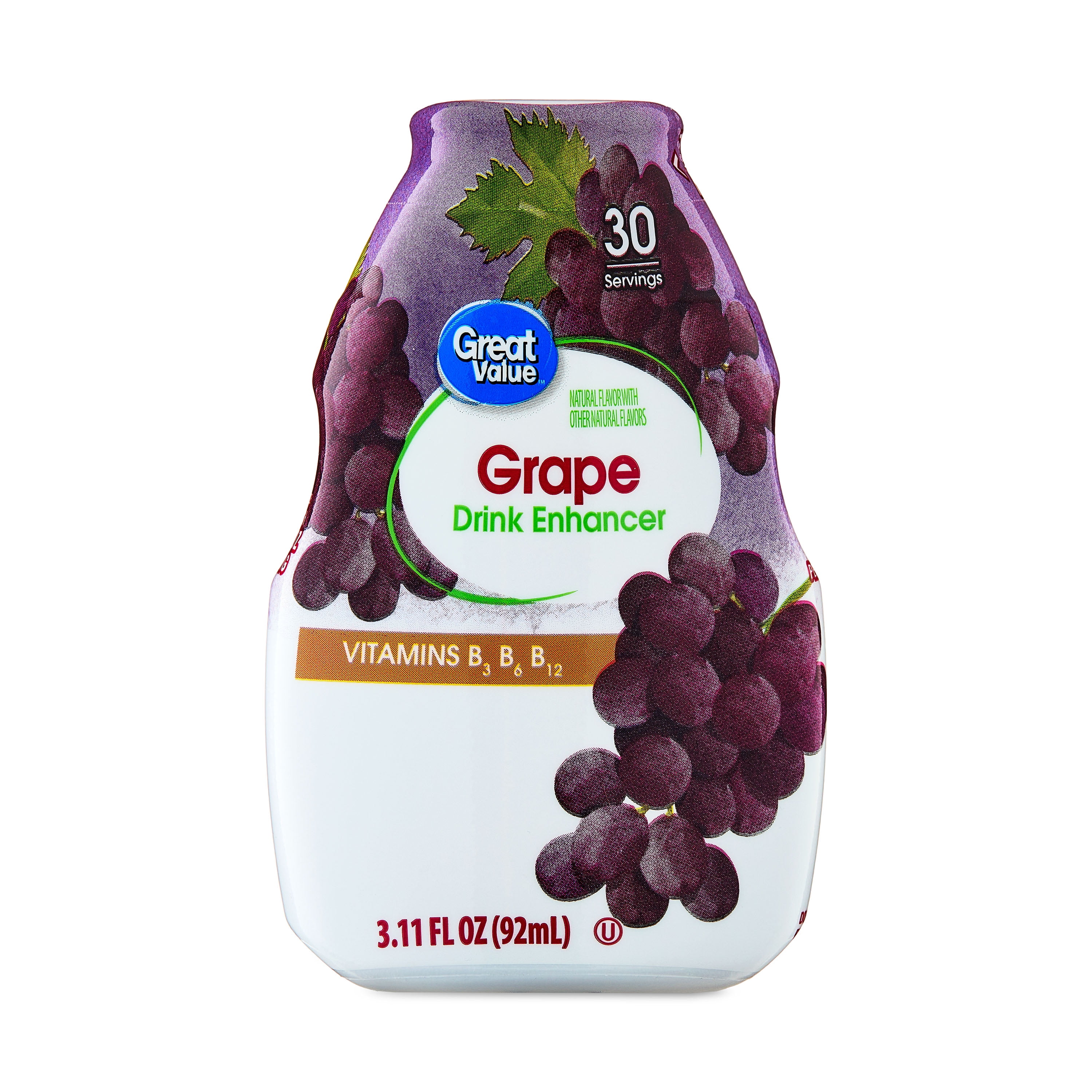 (2 pack) Great Value Drink Enhancer, Grape, 3.11 fl oz
