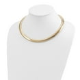 thumbnail image 4 of 14K Yellow Gold Omega Chain Necklace 10 mm Domed 18 inch, 4 of 4