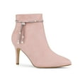 thumbnail image 1 of Unique Bargains Women's Rhinestone Pointed Toe Stiletto Heel Ankle Boot, 1 of 7