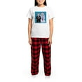 thumbnail image 4 of CafePress - Cat Bride Women's Light Pajamas - Women's Short Sleeve Print T-Shirt and Pants Light Cotton Pajama Set, 4 of 7