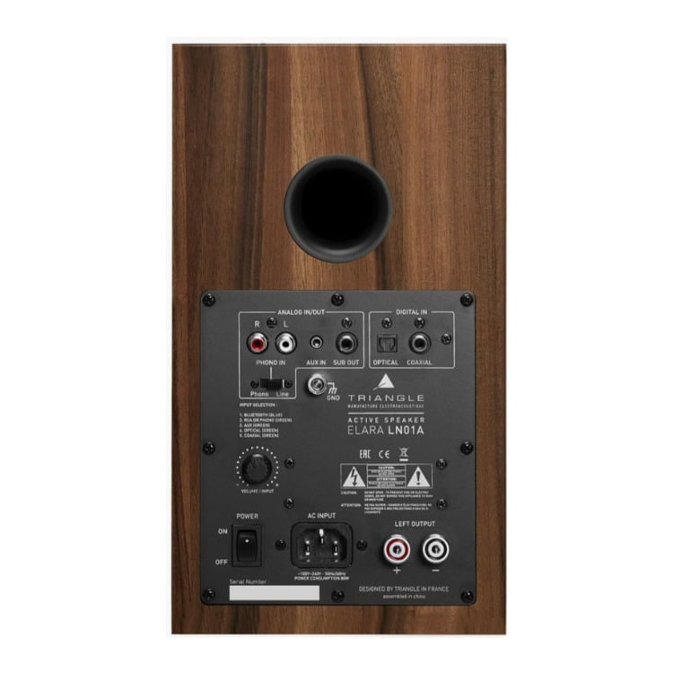 Triangle LN01A Wireless Bluetooth Bookshelf Speakers (Chestnut, Pair)