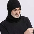 thumbnail image 3 of Winter warm woolen hat, mens one-piece ear protection, thickened knitted h, 3 of 8